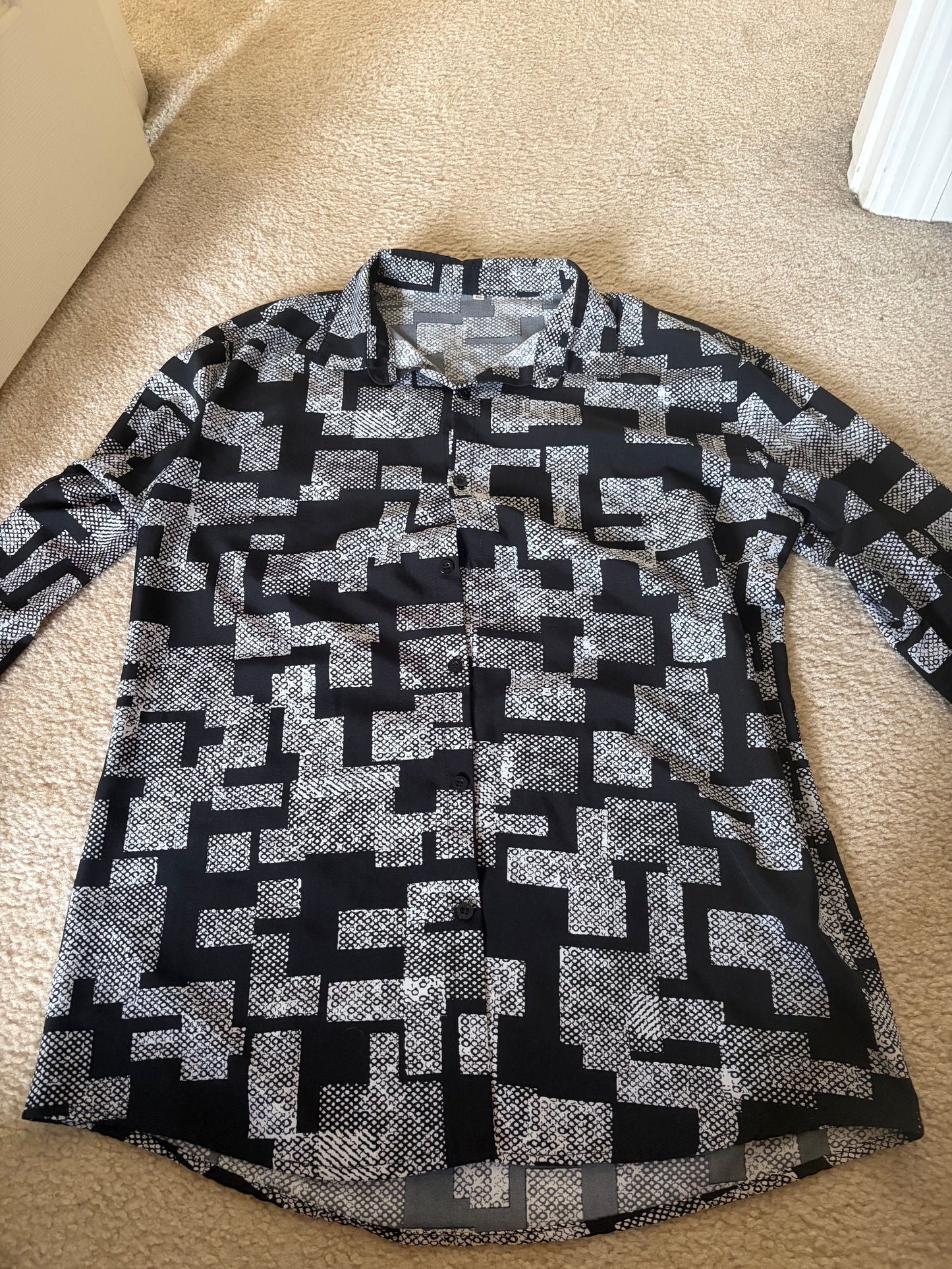 Black and Grey Dress Shirt (Stage-Worn)
