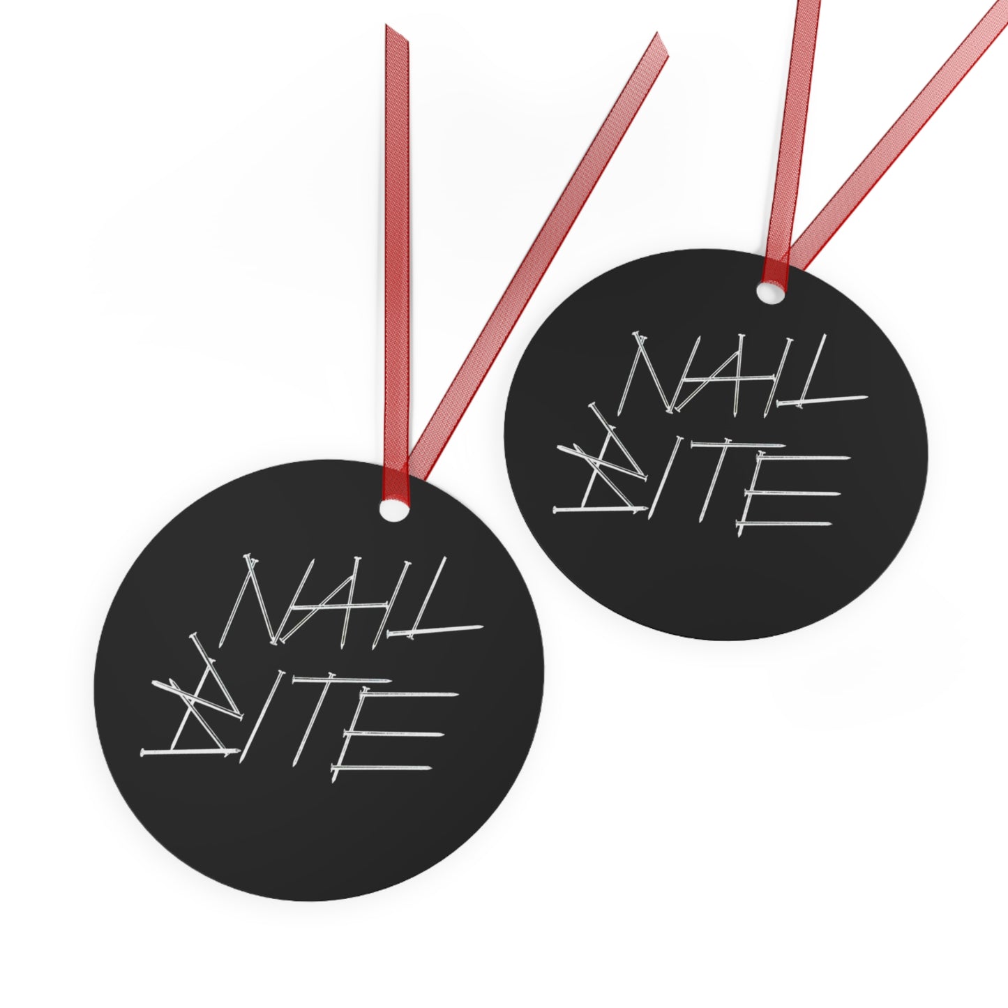 Metal Ornament - Classic Nail Bite Logo