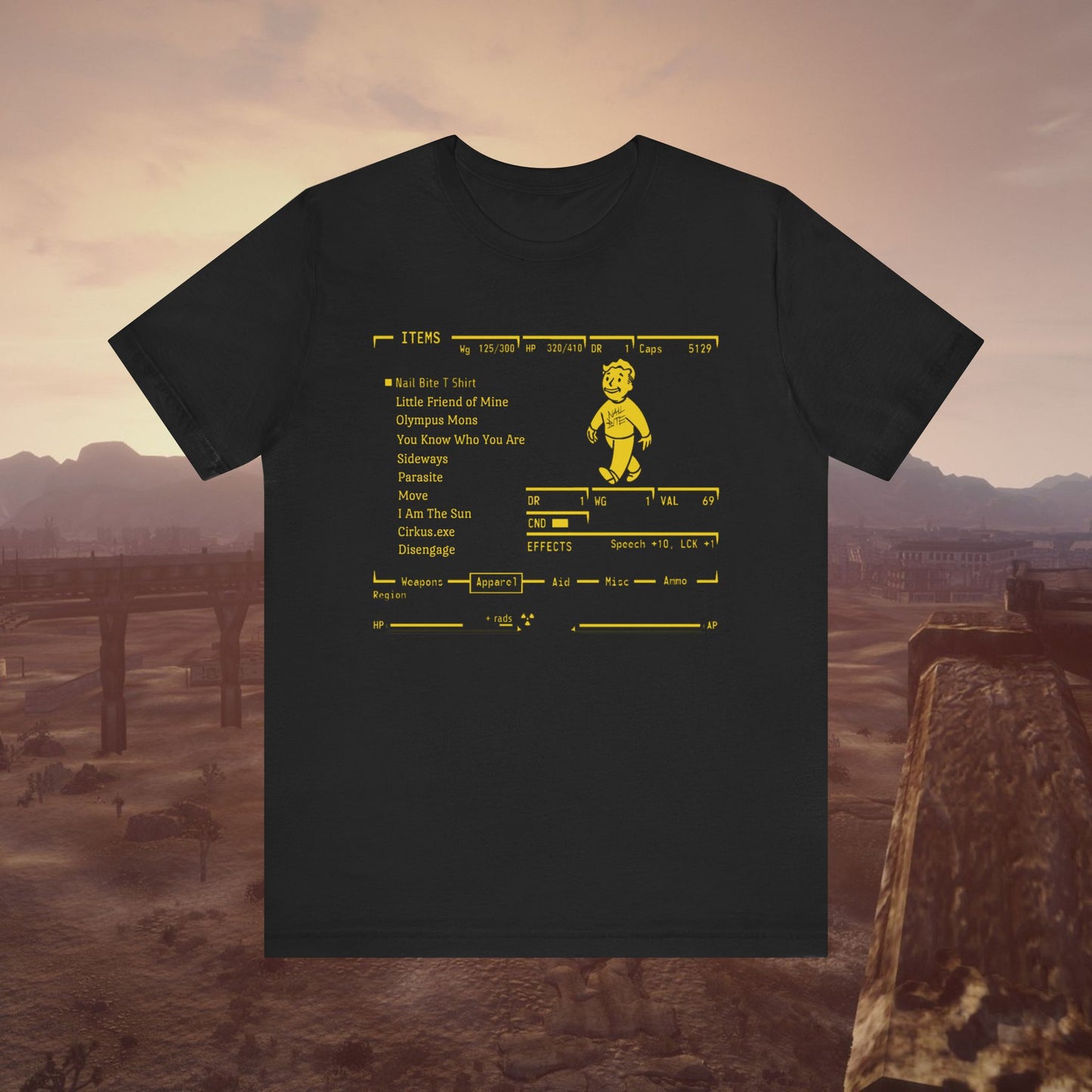 Pip Boy Tee (Amber).