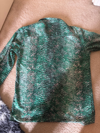 Green Snake Patter Dress Shirt (Stage-Worn)