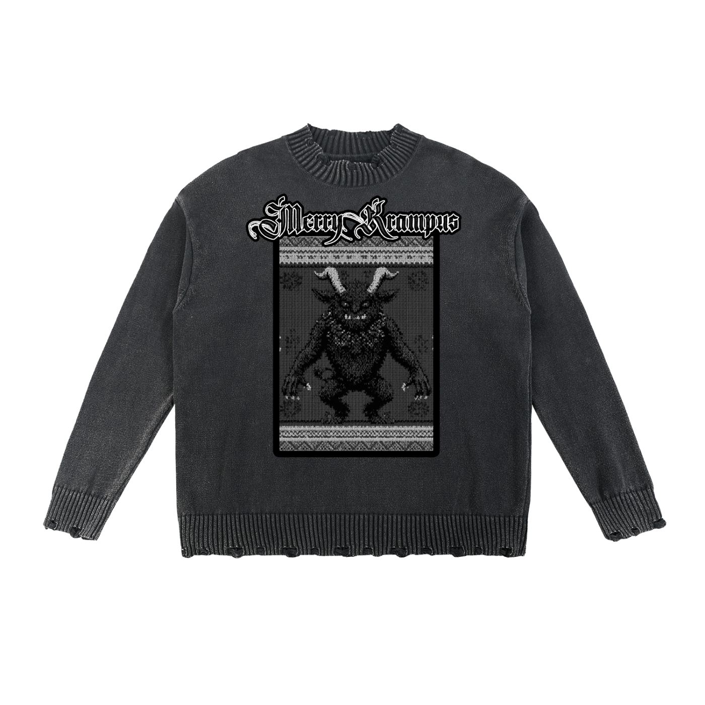 Krampus Christmas Sweater (Lightly Frayed)