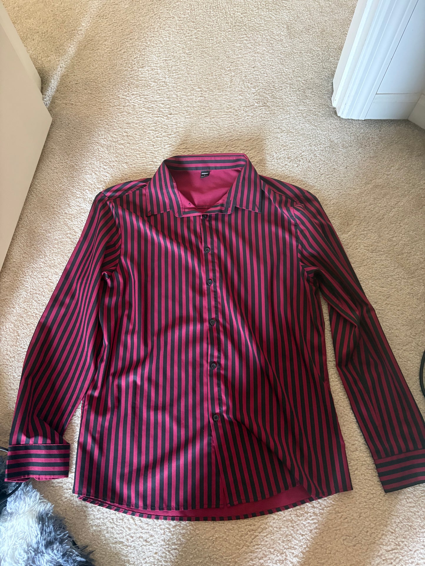 Red Striped Dress Shirt (Stage-Worn)