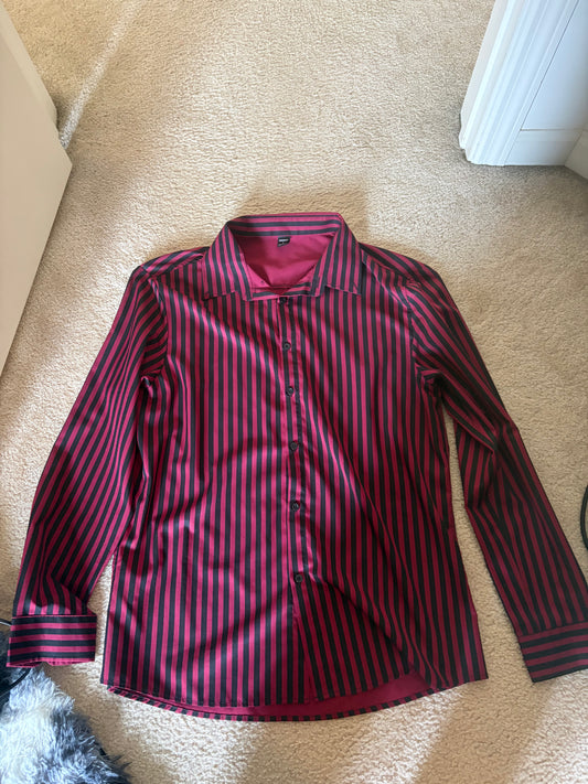 Red Striped Dress Shirt (Stage-Worn)