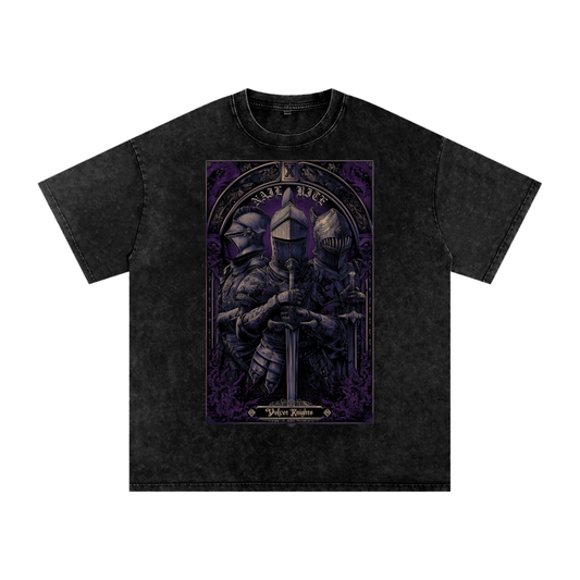 Velvet Knights - Premium Acid Wash Tee