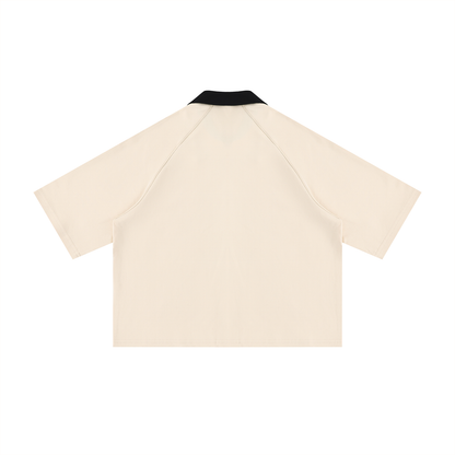 Red Nail Collared Tee