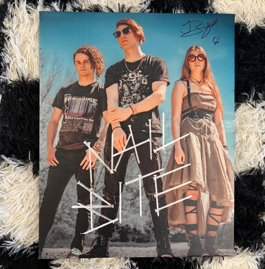 1 of 3: Signed Nail Bite Canvas