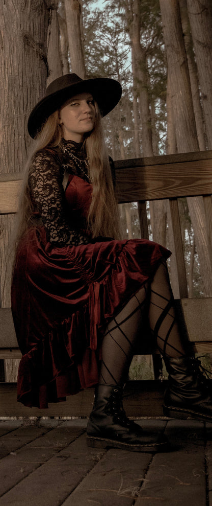 Long Sleeve Lace Top - Size S (Stage Worn)
